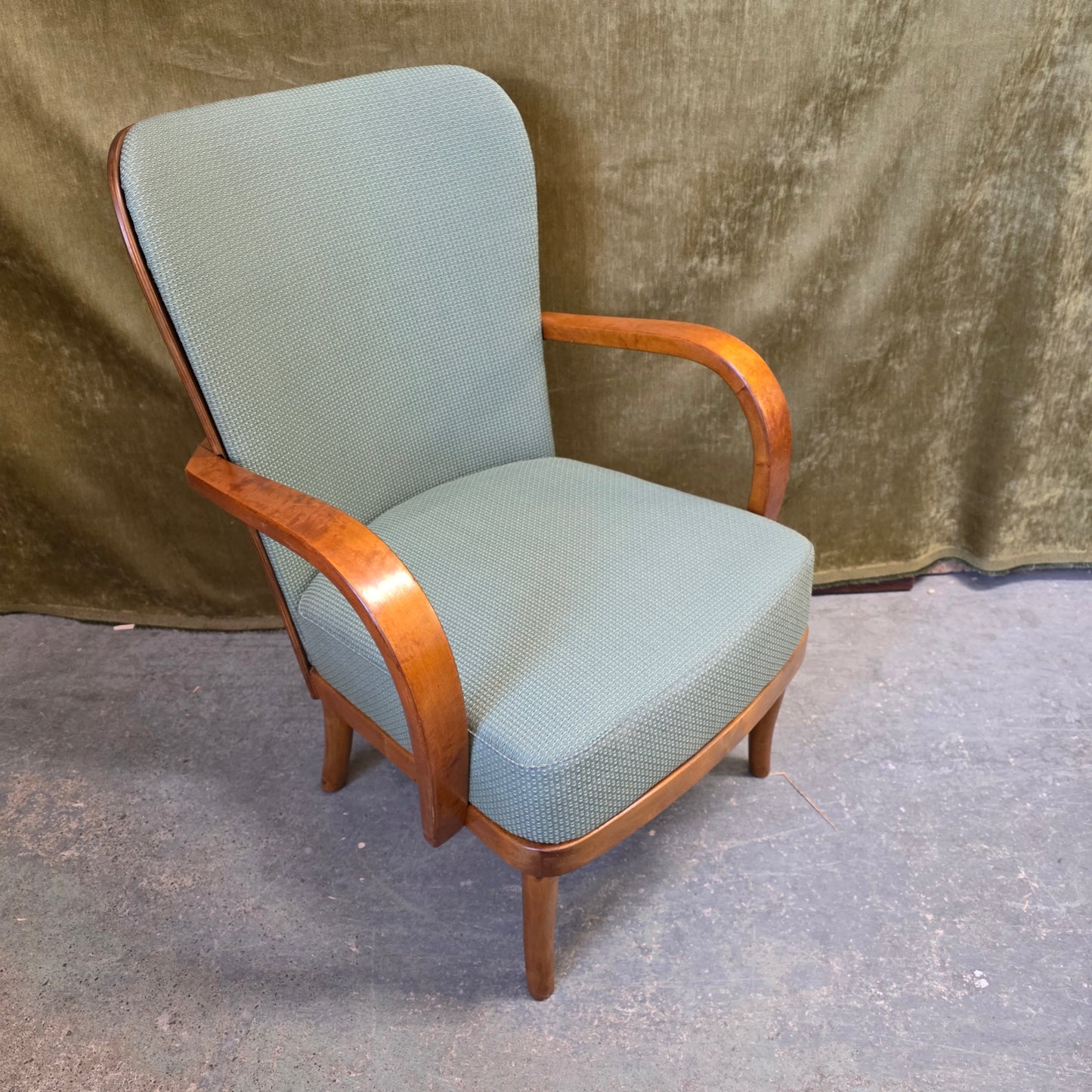 Werner West vihreä nojatuoli